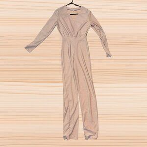 Elegant Long-Sleeve Shimmer Jumpsuit